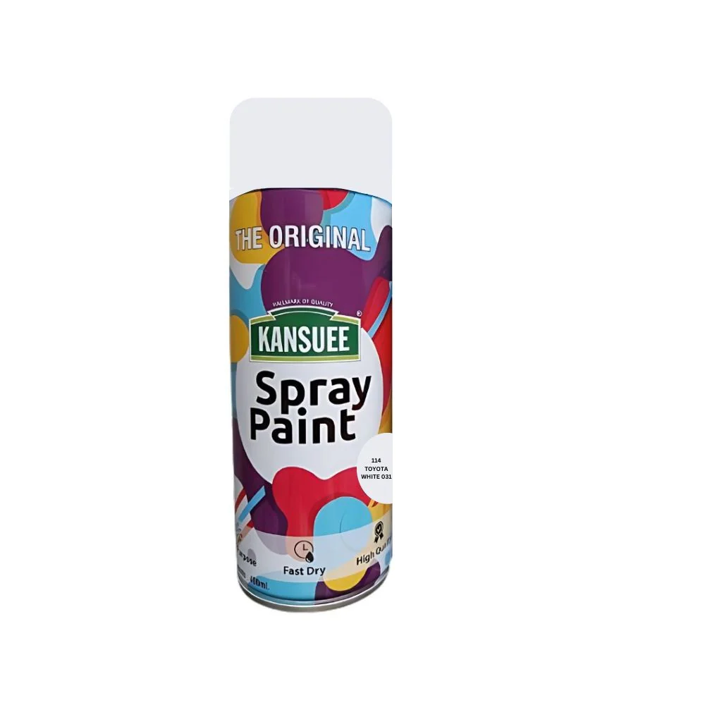 Kansuee Spray Paint 400ml (114 Toyota White 031 Colour)