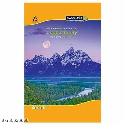 Classmate A4 Long Notebook (Chopda) Single Line 240 Pages (Pack of 6)