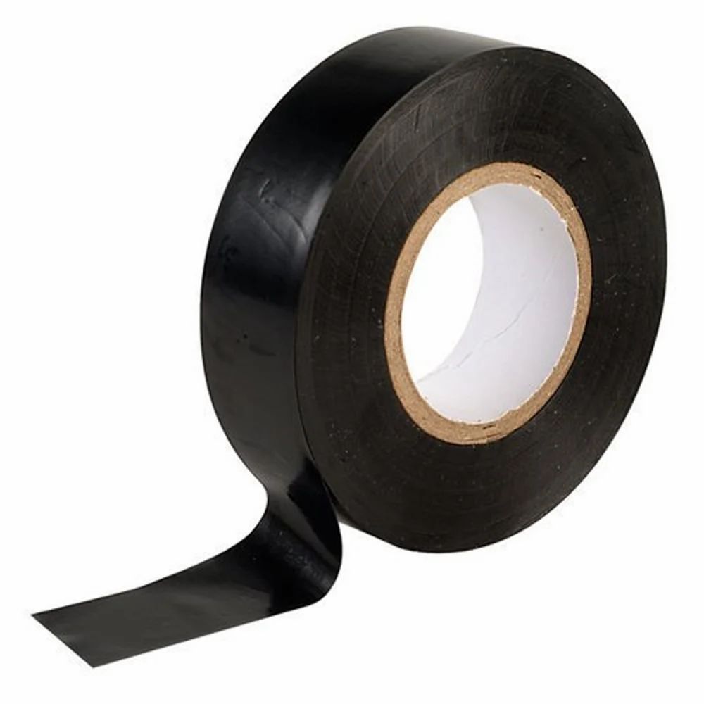 Kansuee PVC Electrical Insulation Tape 15mmx6mtr Black Colour(Pack of 1)