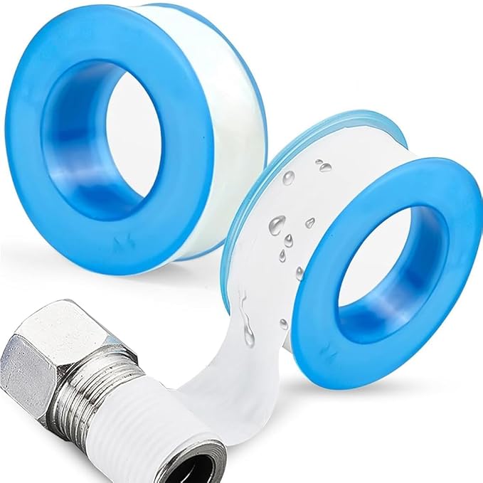 Kansuee Teflon Tape / PTFE Thread Seal Tape 12.5mm x 0.35, 10 Meter (Pack Of 10)