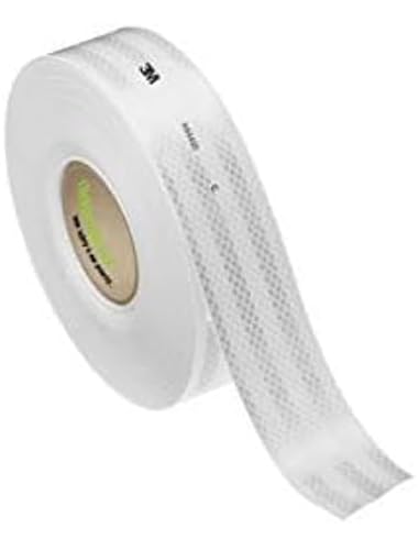 Kansuee Retro Reflective Radium Tape 2 Inch 48mm x 22 Meter White Colour