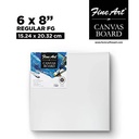 Pidilite Fevicryl Fine Art Canvas Board 6"x8" for Painting (White Colour)