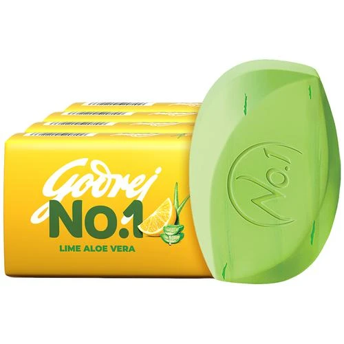 Godrej No.1 Lime & Aloe Vera Soap 100gm (Pack Of 5)