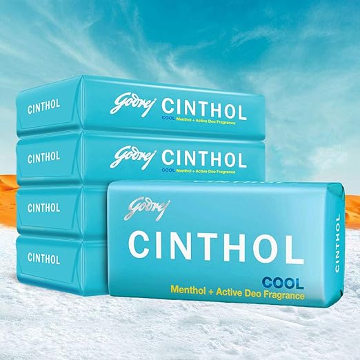 Cinthol Cool Menthol Soap 100 gm (Pack of 4)