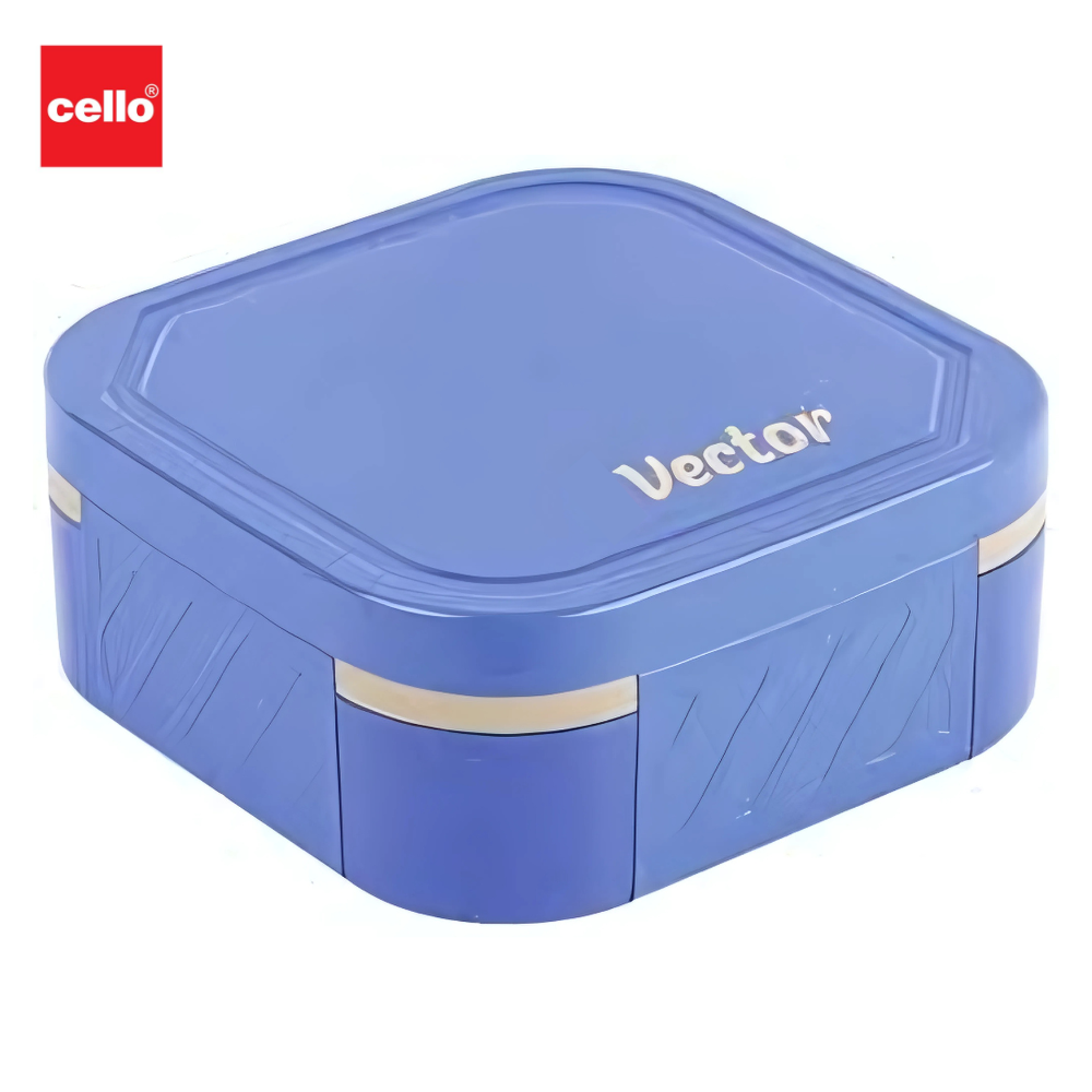 Cello Vector Insulated Lunch Box with 2 Containers Stainless Steel Inner