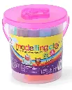 Kores Modelling Clay Assorted 8 Shades Tub (80gm) with 3 Mini Moulds