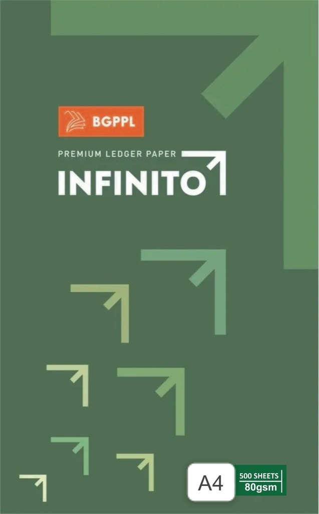 BGPPL Infinito Ledger Copier Paper A4 80 Gsm (Light Green Colour)