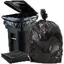 Black Plastic Garbage Bag Size 19x21 Inch (Pack Of 1 Kg) Dustbin Waste Bag
