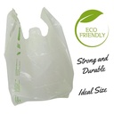 White Eco Friendly Carry Bag 9x13 (Pack Of 1 Kg)
