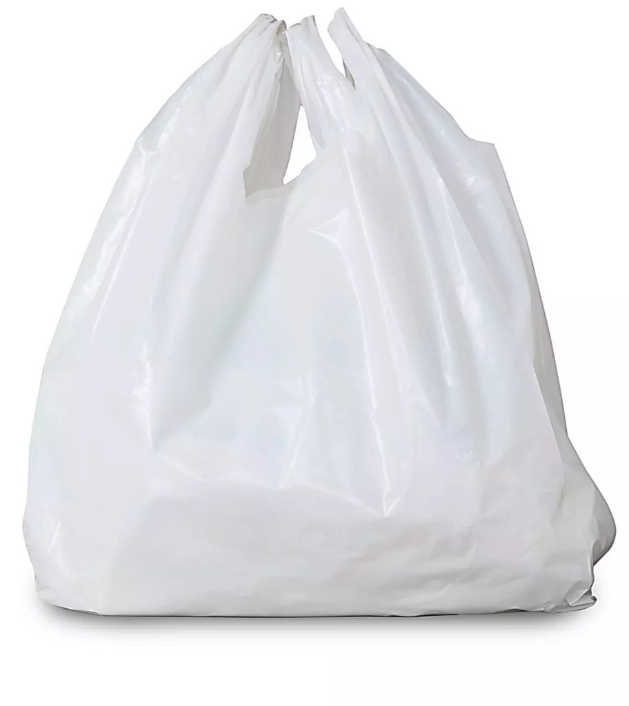 Milky White Plastic Carry Bag Size 9x13 Inch (Pack Of 1 kg)