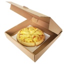 Pizza Box 3 PLY Plan Corrugated Brown 8x8x1.5 Inch (Pack Of 100)