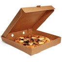 Pizza Box Plan Corrugated Brown 12x12x2 Inch (Pack Of 100)