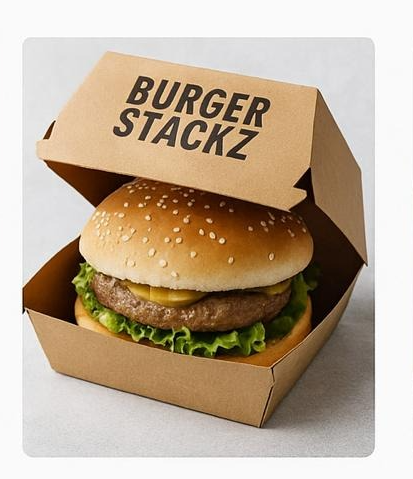 Burger Box 5x5x3 Inch (Pack Of 100)