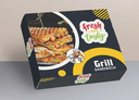 Grill Sandwich Box Size 7x5x2.5 Inch (Pack Of 100)