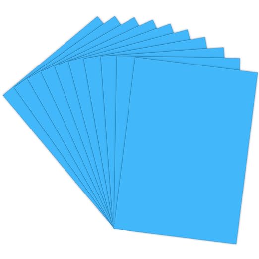 Pastel Colour Paper A3 Size 160 Gsm Firozi Colour Double Sided (Pack Of 20)