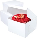 Cake Box Duplex White Size 7x7x4 Inch, For 400gm Cake (Pack Of 100)
