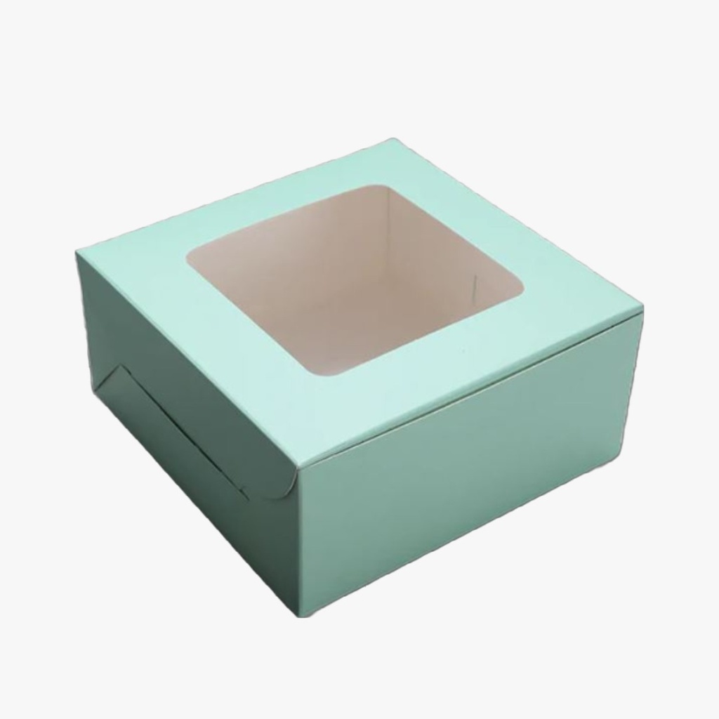 Premium Cake Box Window Size 8x8x5 Inch For 500gm Cake (Pack Of 25)