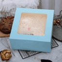 Premium Cake Box Window, Size 10x10x5 Inch For 1kg Cake, (Pack Of 25)