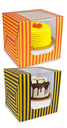 Premium Cake Box Large Window, Size 8x8x8 Inch, Highted Box (Pack Of 25)