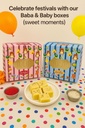 Premium Window Sweet Box Baba & Baby Box Size 4x4x2 Inch (Pack Of 100)