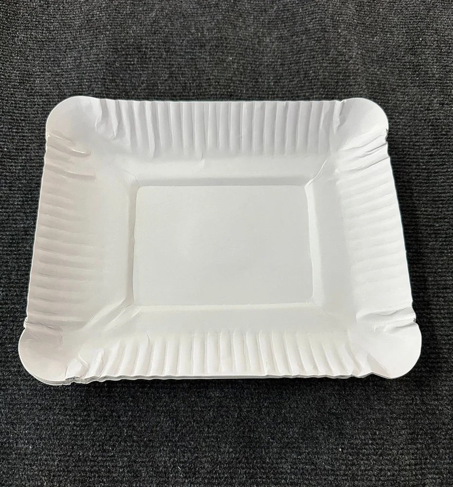 Paper Plates 7x7 Inch Square FBB  (Pack Of 25)