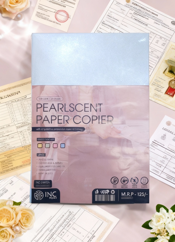 Blue A4 100 Gsm Pearl Cent Fragrance Paper (Pack Of 20)