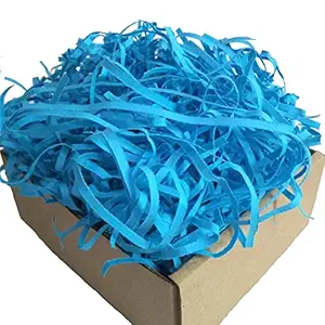 Shredder Paper For Packing, Firozi Colour (Pack Of 500 Gram)