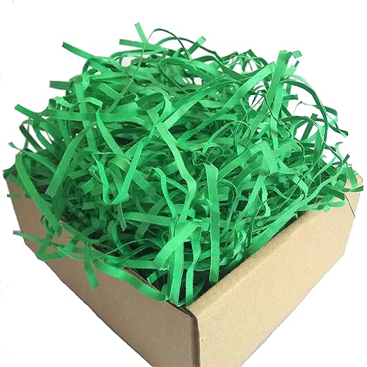 Shredder Paper For Packing, Dark Green Colour (Pack Of 500 Gram)