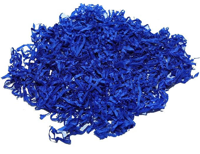 Shredder Paper For Packing, Dark Blue Colour (Pack Of 500 Gram)