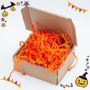 Shredder Paper For Packing, Dark Orange Colour (Pack Of 500 Gram)