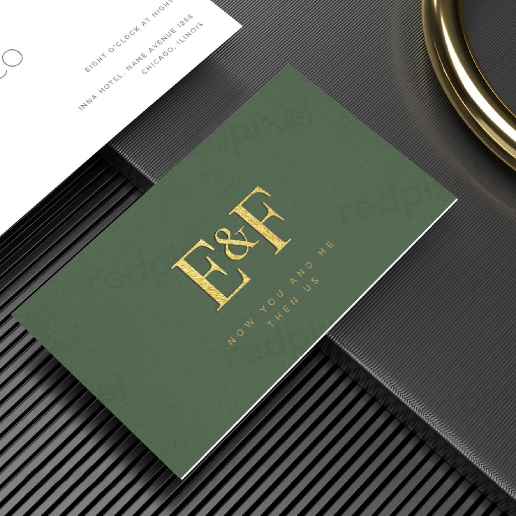 Gold Foil Card 350 Gsm Single Foil and Front & Back Print, Multi Colour Visiting Card