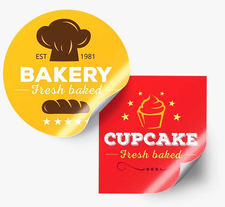 Avery Sticker With Lamination Multi Colour Print 1000 Pcs (Per Square Inch)