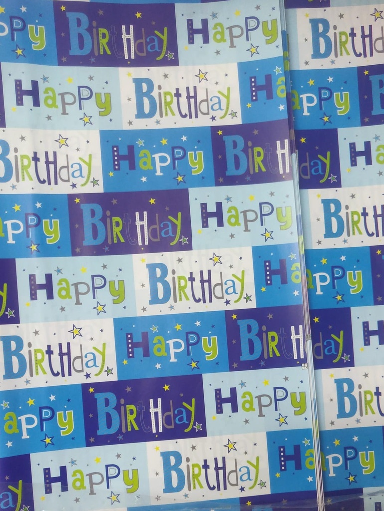 Chromo Gift Wrapping Paper Birthday Print (304 No.) Size 19.75x27.5 Inch (Pack Of 25)