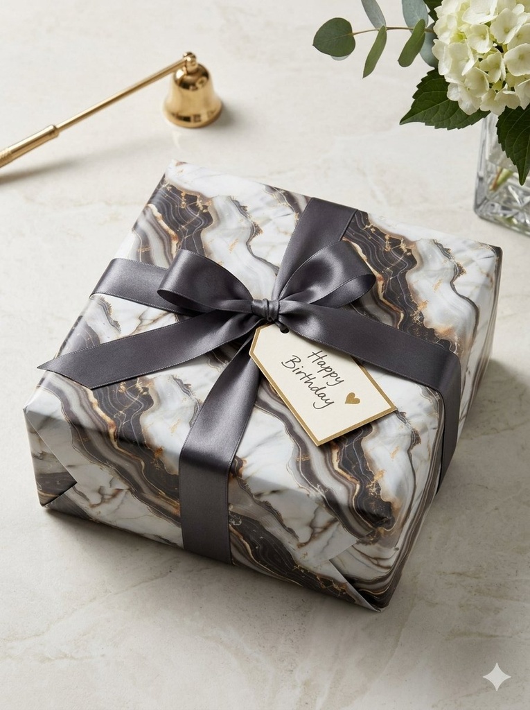 Chromo Gift Wrapping Paper Marble Design (326 No.) Size 19.75x27.5 Inch (Pack Of 25)