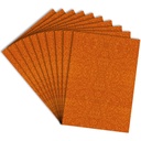 Glitter Foam Sheet A4 Orange Colour 2mm Thickness (Pack Of 10)