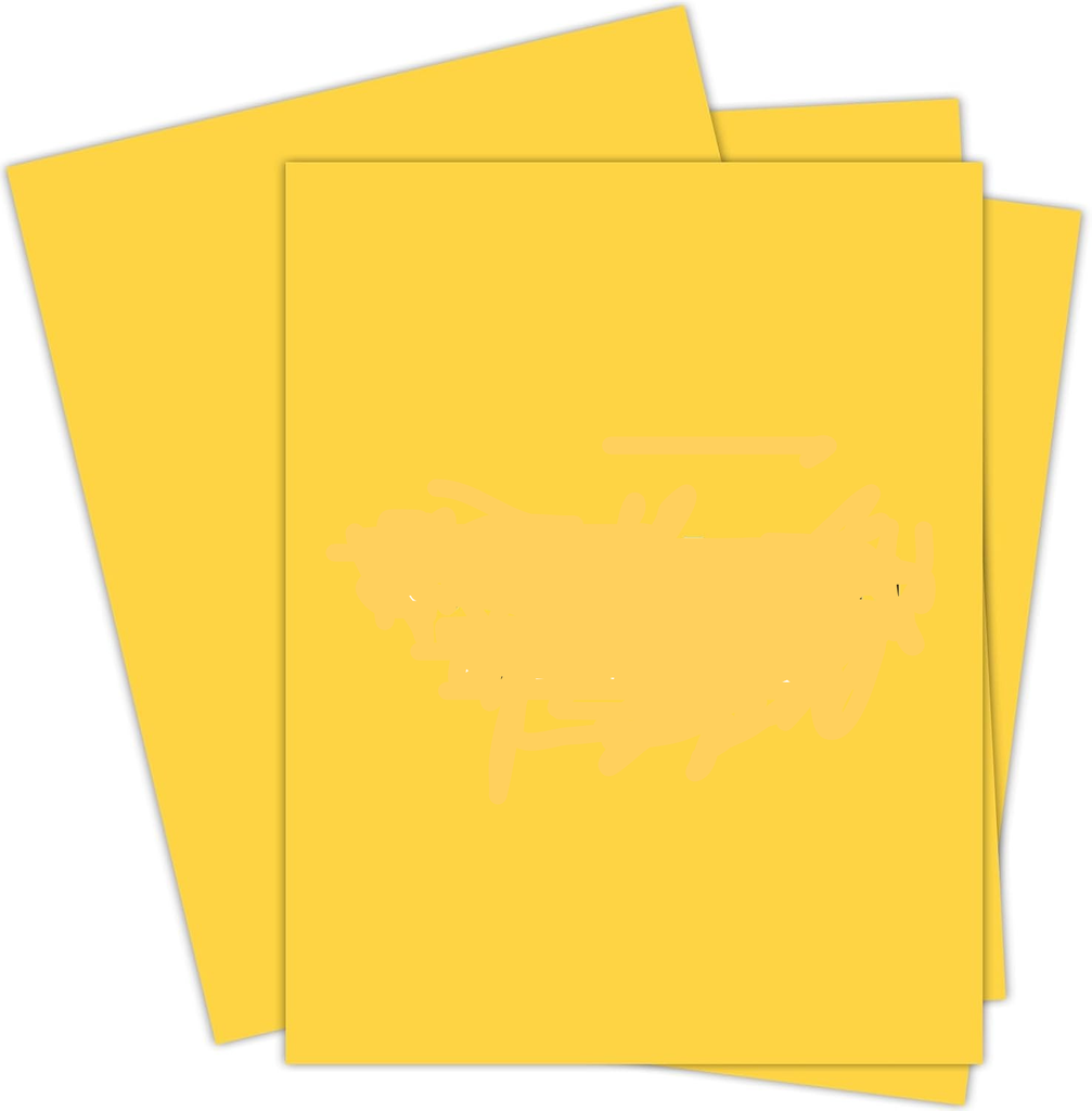 Sabarmati Duplex File Card Sheet Yellow Colour 22x28 280 Gsm / 16.0kg
