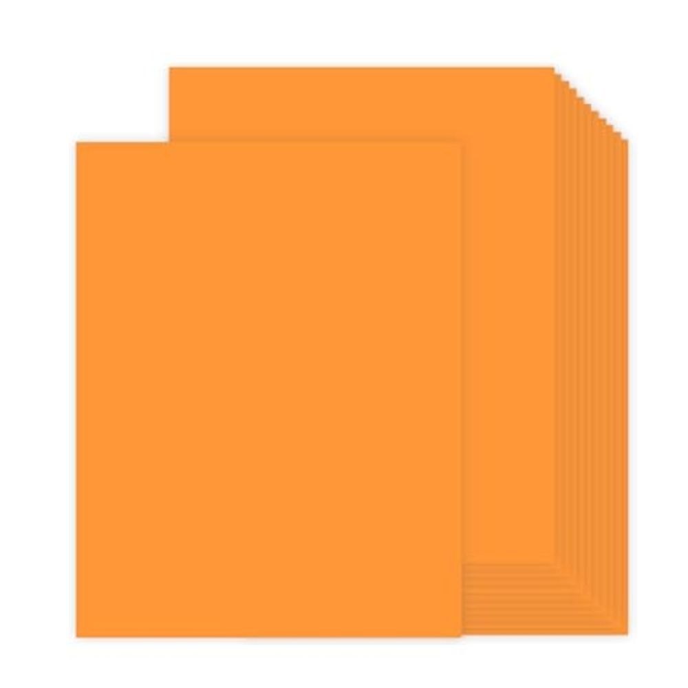 Sabarmati Duplex File Card Sheet Orange Colour 22x28 315 Gsm / 18.0kg (Pack Of 144)