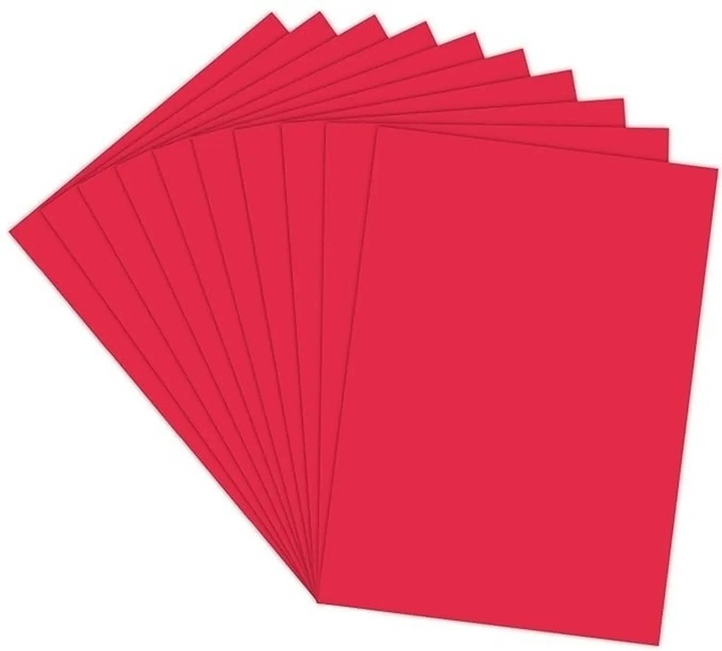 Sabarmati Duplex File Card Sheet Red Colour 22x28 420 Gsm / 24.0kg (Pack Of 144)