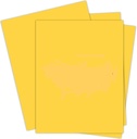 Sabarmati Duplex File Card Sheet Yellow Colour 22x28 420 Gsm / 24.0kg (Pack Of 144)