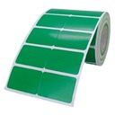 Ribbon Barcode Label Roll Green 1.5x1 Inch (38mmx25mm / 2up) 3500 Label