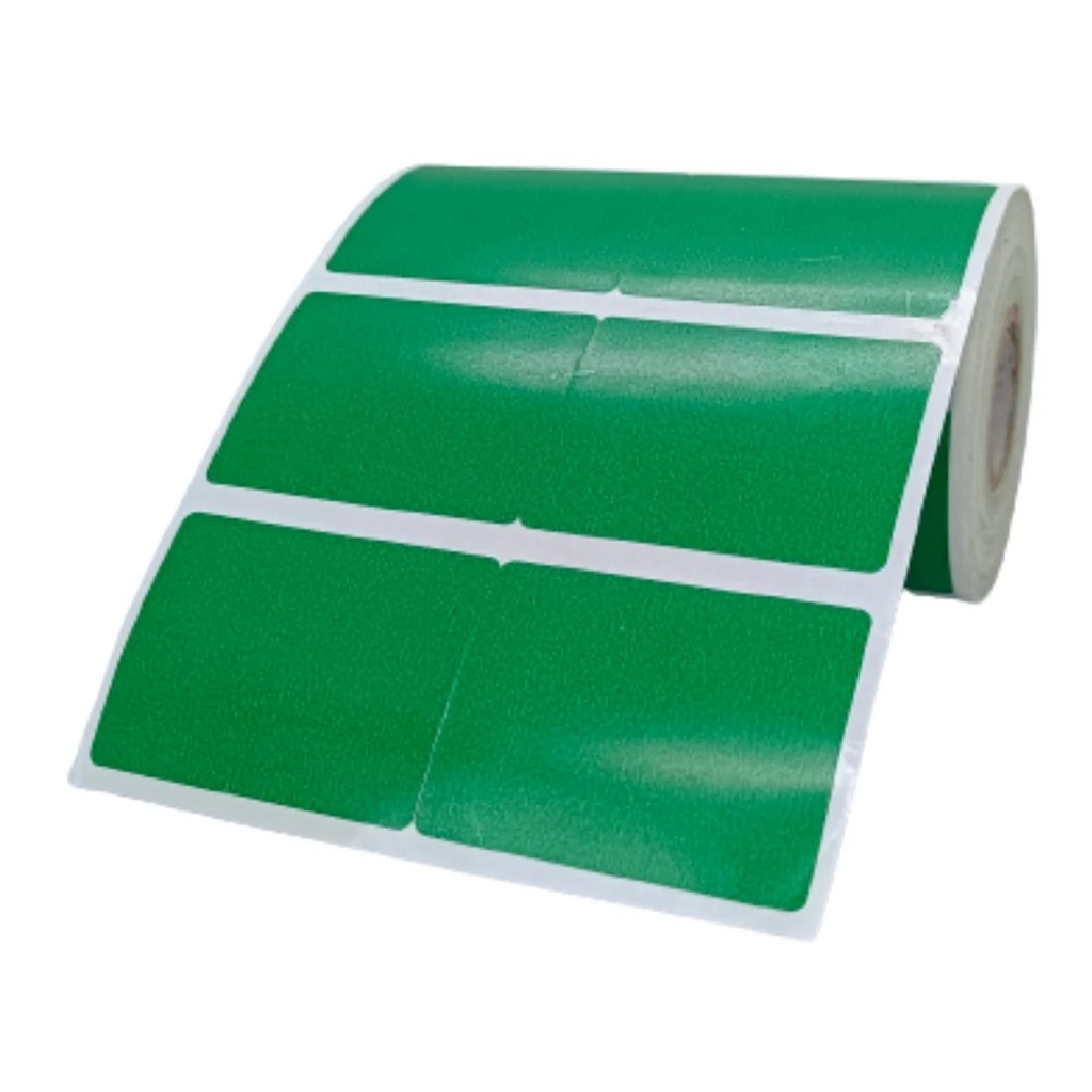 Ribbon Barcode Label Roll Green 1.5x2 Inch (38mmx50mm / 2up) 1880 Label