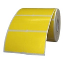Ribbon Barcode Label Roll Lemon Yellow 1.5x1.5 Inch (38mmx38mm / 2up) 2440 Label