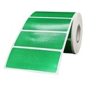 Ribbon Barcode Label Roll Green 2.8x1.2 Inch (70mmx30mm / 1up) 1515 Label