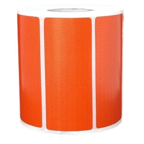 Ribbon Barcode Label Roll Orange 3.1x1.4 Inch (80mmx35mm / 1up) 1315 Label