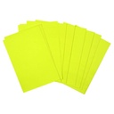 Premium Fluorescent Paper Yellow Colour Double Sided 25x36 / 80 Gsm