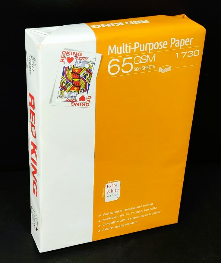 Redking Copier Paper A4 65 Gsm White Colour
