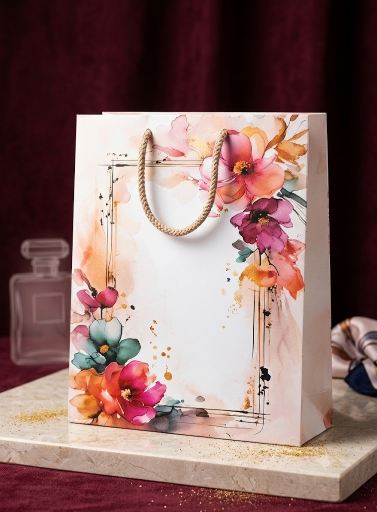Premium Paper Bags Size 10x12x3.75 Inch / Model No. 3002 (Pack of 10)
