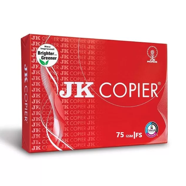 JK Red Copier Paper, Legal Size(FS), 75 Gsm (500 Sheet,1 Ream) White Colour