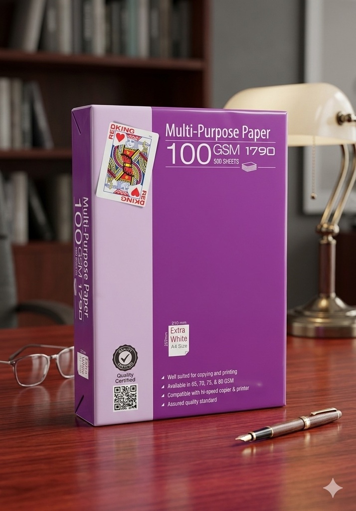 Redking Copier Paper A4 100 Gsm White Colour