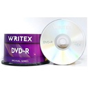 Writex Blank DVD Recordable 4.7 GB Storage 120 Mins 16X Speed (Pack of 50)